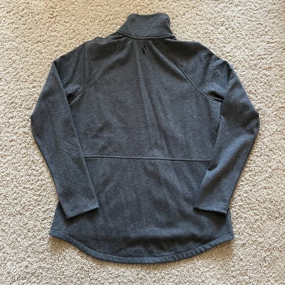 Skechers Womens Snuggle Fleece Mock Zip Jacket, Heather Gray color, Large, New - Picture 5 of 6